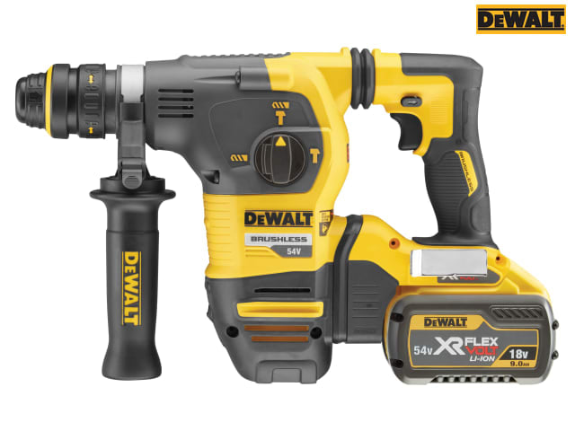 DEWALT DCH334X2 54V Brushless SDS Plus Hammer with 2 x 9.0Ah Batteries