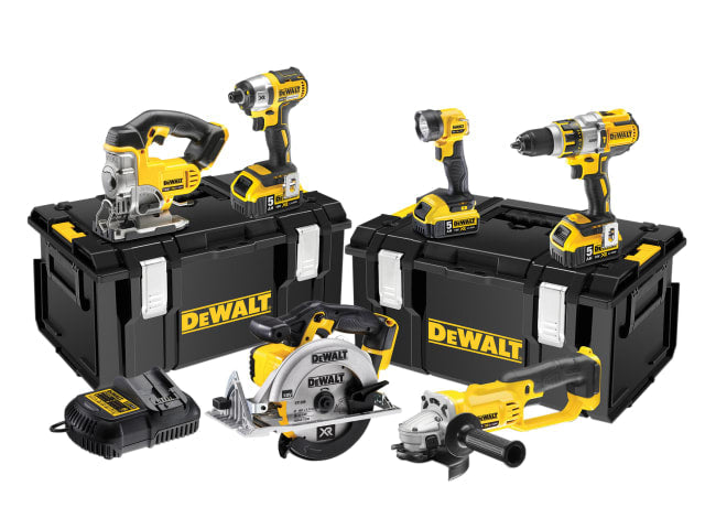 DEWALT DCK694P3 18V Brushless 6 Piece Kit with 3 x 5.0Ah Li-ion Batteries