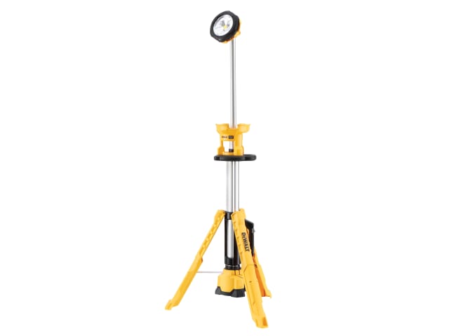 DEWALT DCL079 XR LED Tripod Light 18V 3000lm Adjustable Height IP55 Bare Unit
