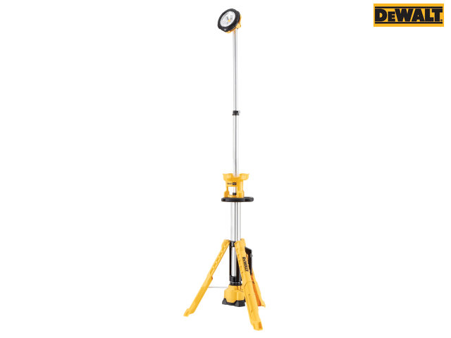 DEWALT DCL079 XR LED Tripod Light 18V 3000lm Adjustable Height IP55 Bare Unit