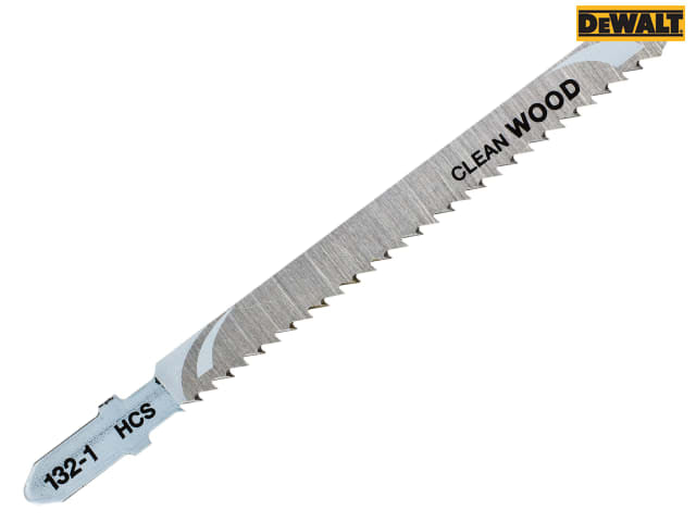 DEWALT HCS Jigsaw Blades Pack of 5 T101BR for Wood and Laminates
