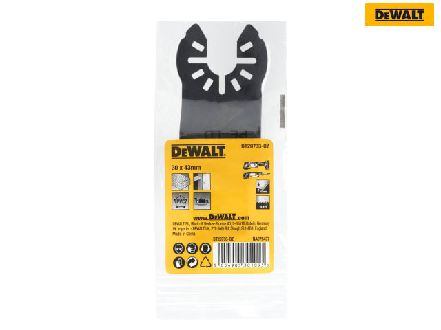 DEWALT DT20733 Fastcut Wood Multi-tool Blade 30x43mm Universal Fitment