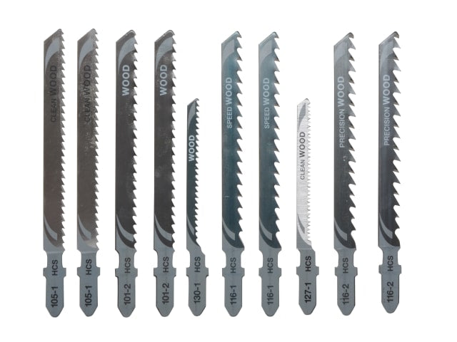 DEWALT HCS Wood Jigsaw Blades Variety Pack 10 Pieces for Smooth Cuts