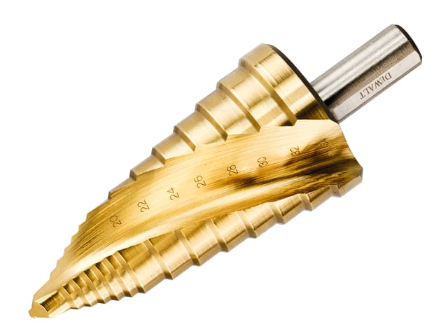DEWALT Extreme Step Drill Bit 20-34mm Titanium Coated for Metal Drilling