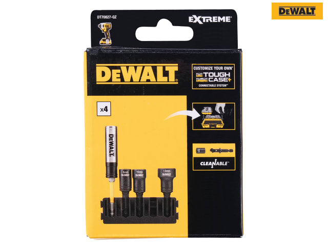 DEWALT 5pc Nut Driver Set 8mm 10mm 13mm with Magnetic Bit Holder Torsion Zone