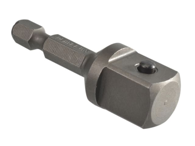 DEWALT DT7512 1/4in Hex to 1/2in Drive Impact Adaptor 52mm Length Tool Accessory