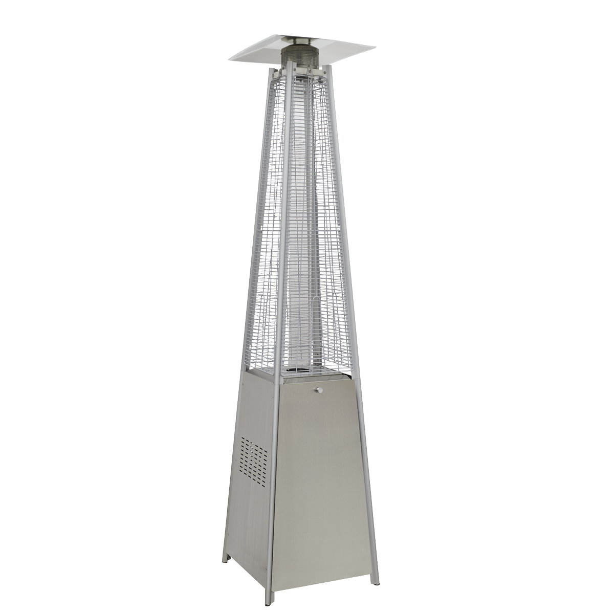 Sealey Dellonda 13kW Pyramid Gas Patio Heater Stainless Steel for Garden Use