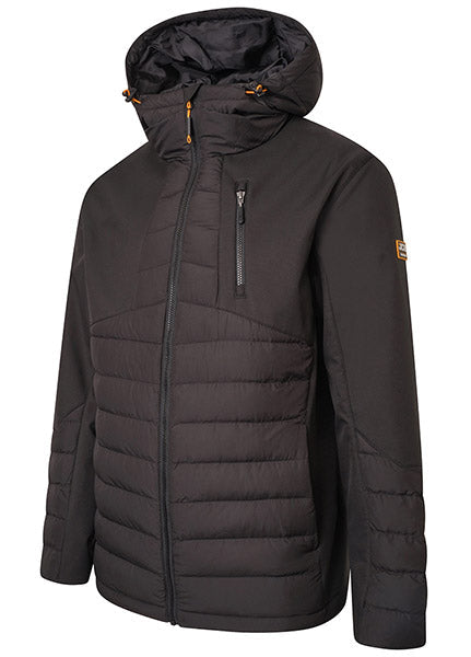 Beeswift JCB Trade Hybrid Padded Jacket Water-Resistant Adjustable Hood