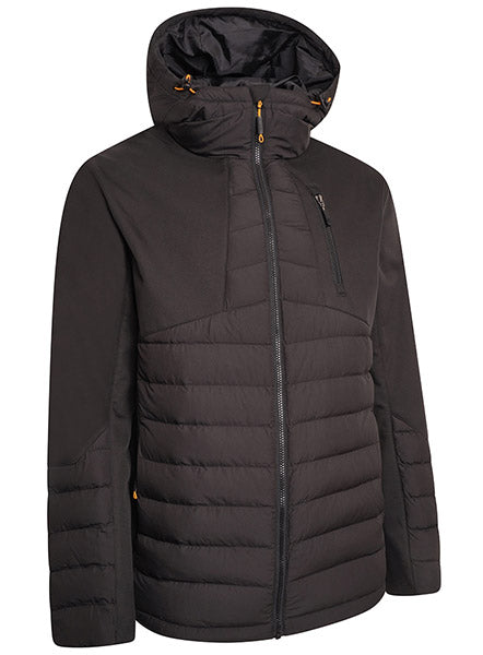 Beeswift JCB Trade Hybrid Padded Jacket Water-Resistant Adjustable Hood