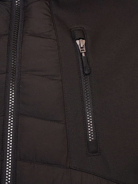 Beeswift JCB Trade Hybrid Padded Jacket Water-Resistant Adjustable Hood