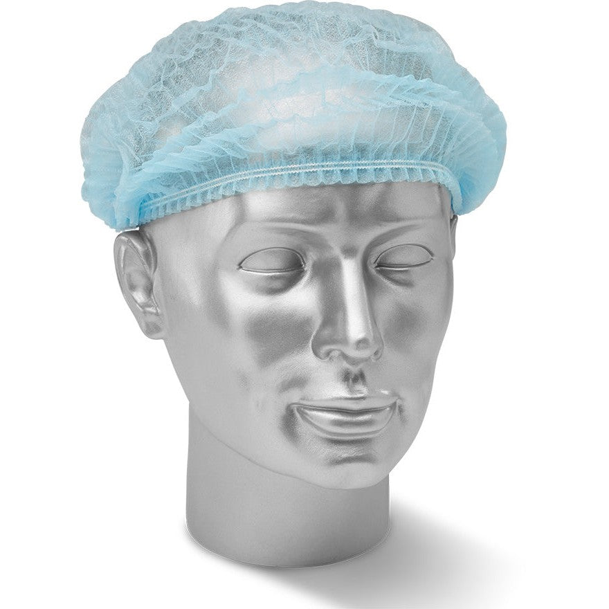 Beeswift Disposable Mob Cap Soft Lightweight Elasticated Hair Net Standard Size