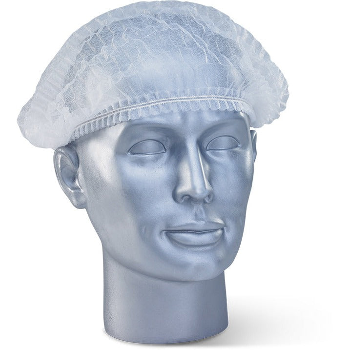 Beeswift Disposable Mob Cap Soft Lightweight Elasticated Hair Net Standard Size