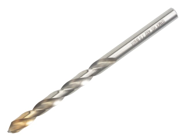 Dormer A002 HSS-TiN Coated Jobber Drill Bit 7mm 109mm Length Steel Stainless
