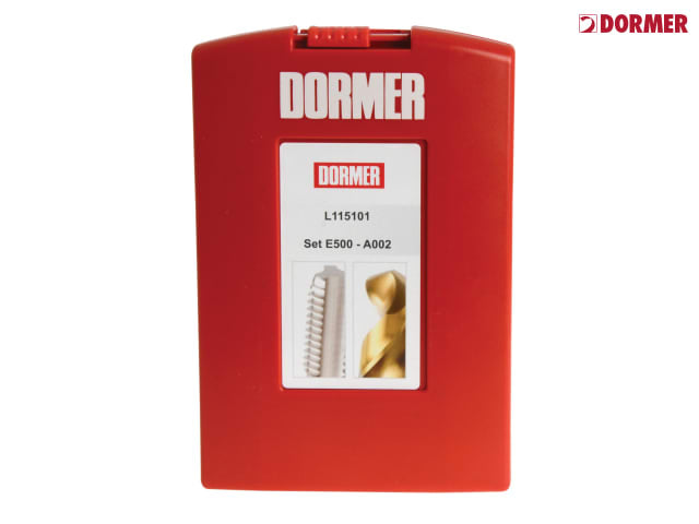 Dormer 14pc HSS Tap and TiN Coated Jobber Drill Set E500 A002 Metric Tools