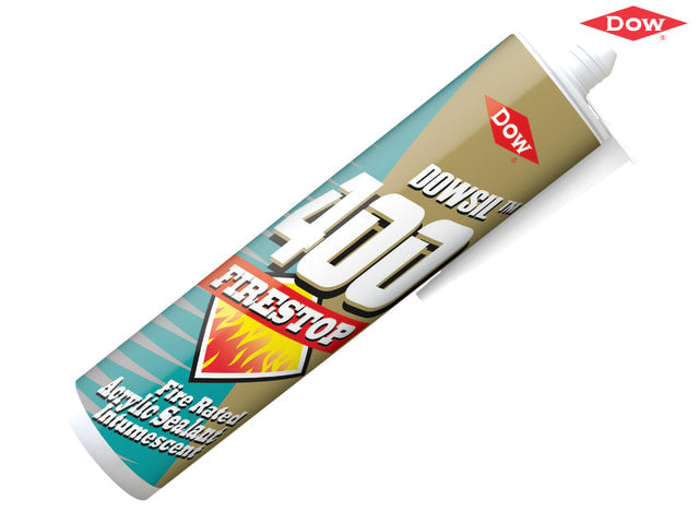 Dowsil Firestop 400 Acrylic Sealant 380ml Intumescent Fire Rated White