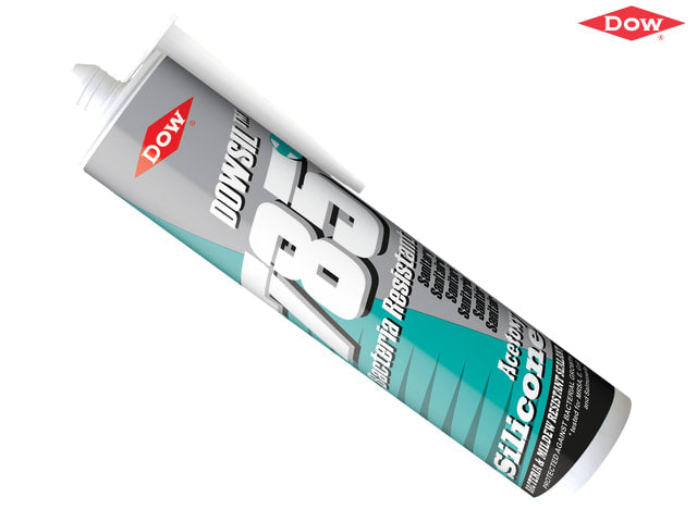 Dowsil 785+ Clear Silicone Sealant 310ml Bacteria Resistant Mould Resistant