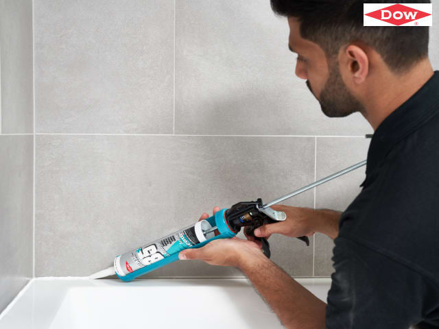Dowsil 785+ Silicone Sealant White 310ml Bacteria Resistant Mould Resistant