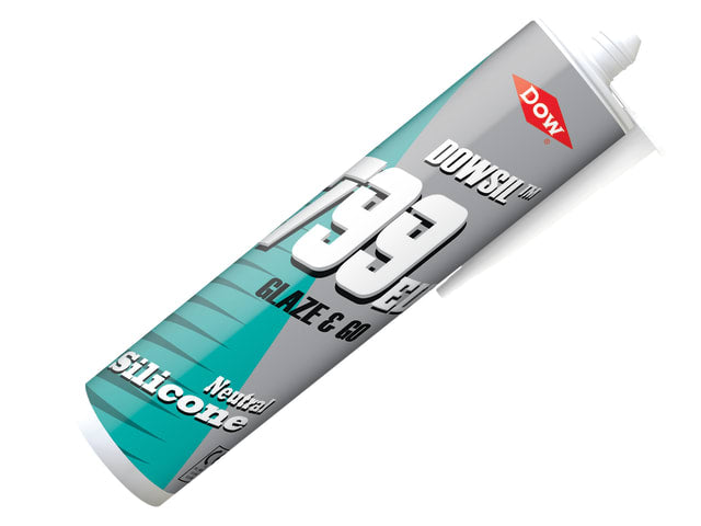Dowsil 799 Glaze & Go Silicone Sealant White 310ml Flexible Weatherproofing
