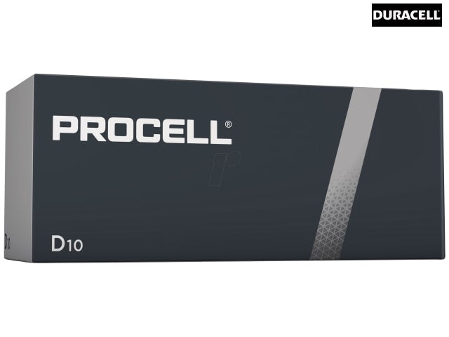 Duracell PROCELL D Cell Alkaline Batteries Pack of 10 High Quality Performance