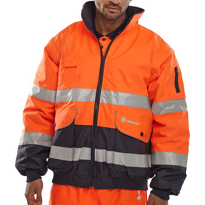 Beeswift Europa Bomber Jacket Lightweight Waterproof Workwear Safety Clothing