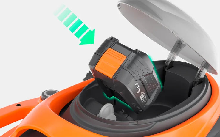 Flymo 18V SimpliMow 320 Battery Mower Brushless Motor Compact Lawn Care
