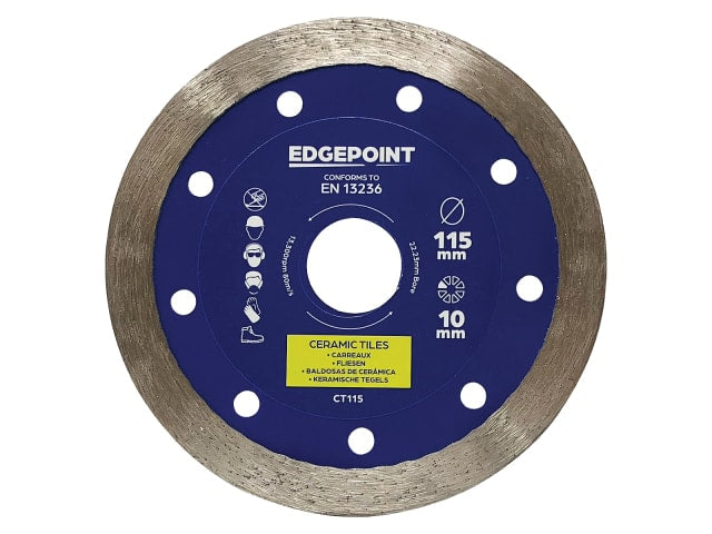 EdgePoint CT115 115mm Diamond Blade for Tile Cutting Ceramic Stone EN 13236