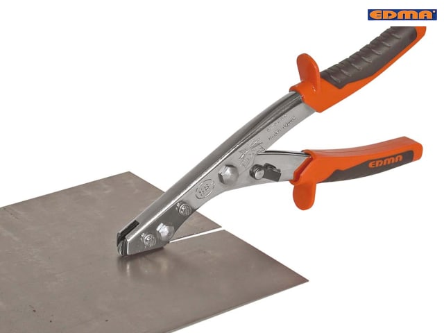 Edma Monodex Nibbler Shears for Metal Cutting Up to 20 Gauge, Replaceable Blade