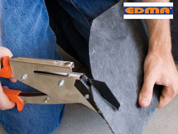 Edma 310/1005 Slate Tile Cutter with Hole Punch Replaceable Blade 300mm