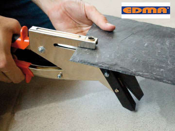 Edma 310/1005 Slate Tile Cutter with Hole Punch Replaceable Blade 300mm