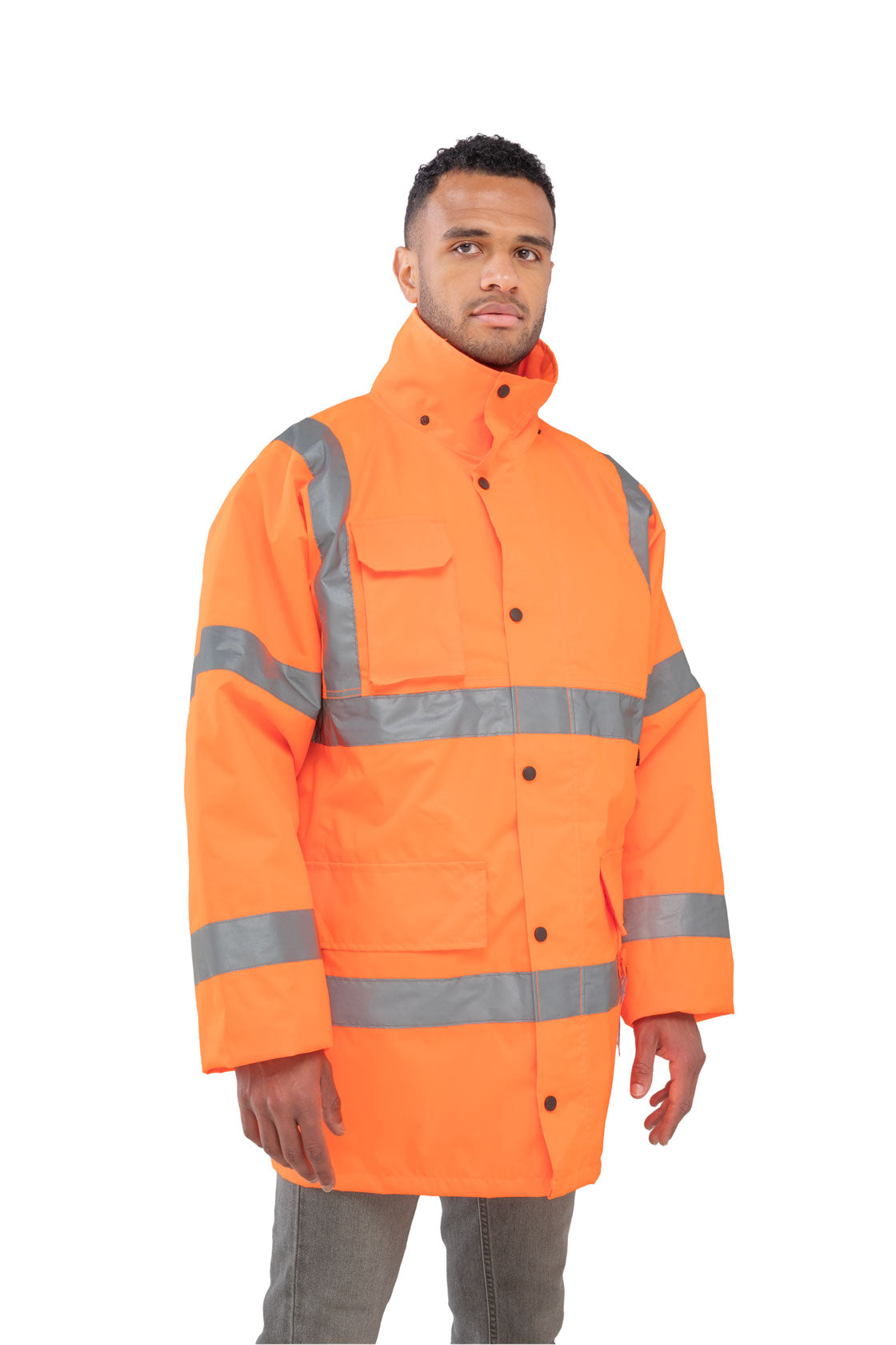 Espro High Visibility Parka Jacket EN20471 Waterproof Traffic Workwear