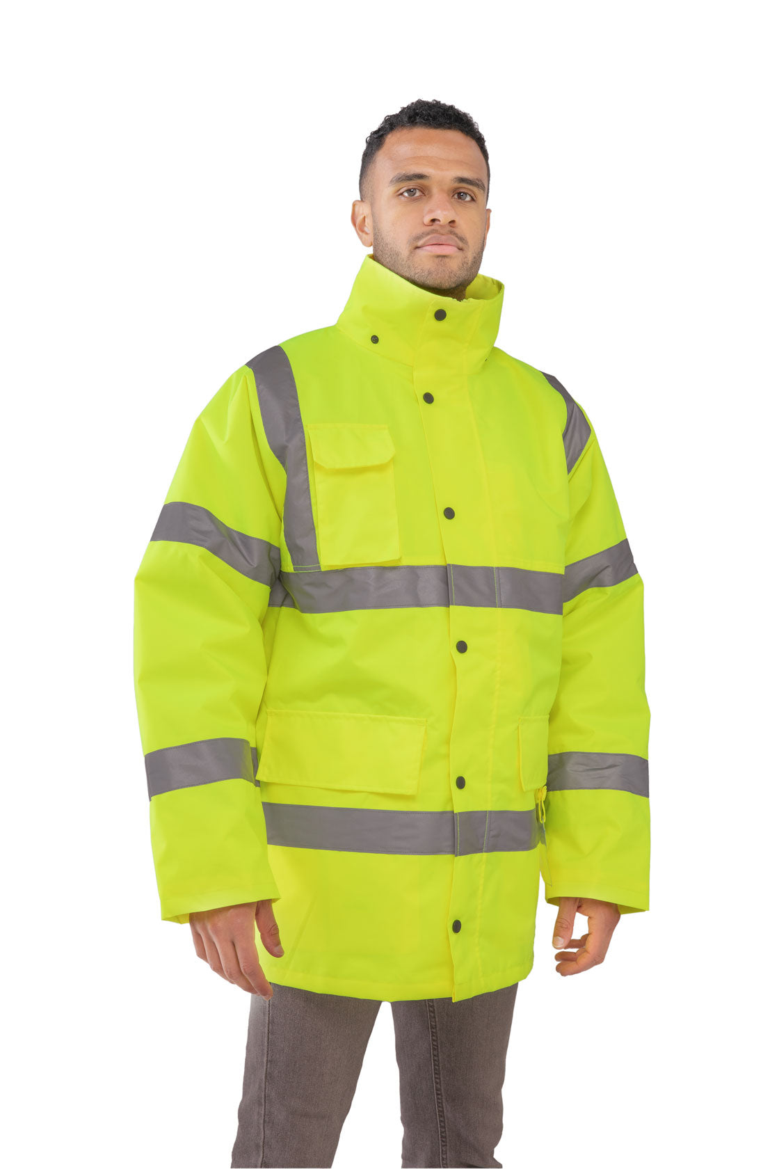 Espro High Visibility Parka Jacket EN20471 Waterproof Traffic Workwear