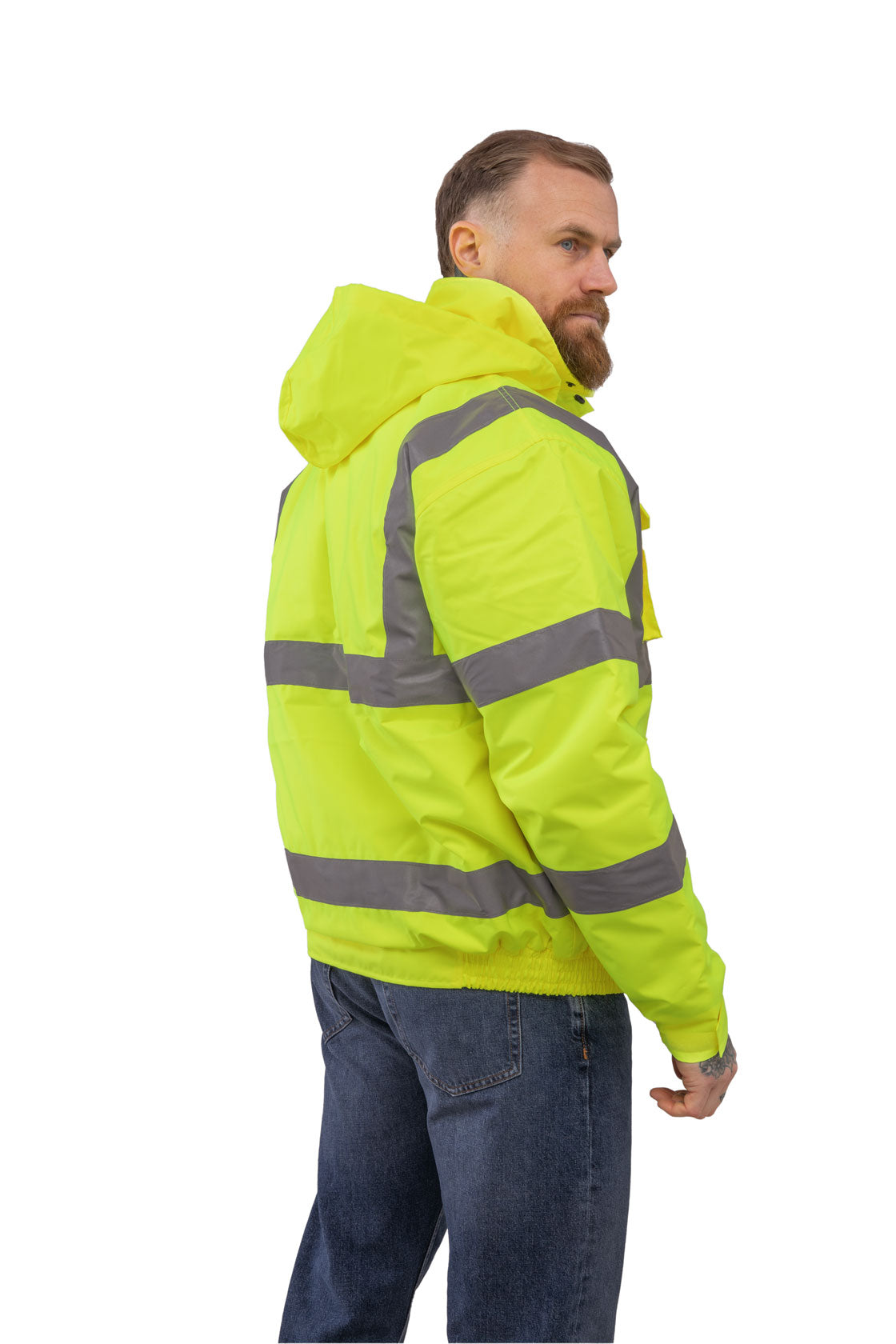Espro High Visibility Bomber Jacket EN20471 Waterproof Reflective Safety Wear