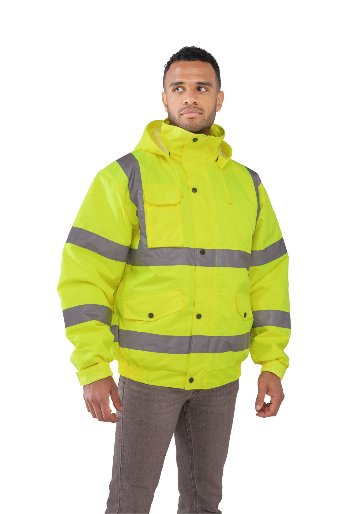 Espro High Visibility Bomber Jacket EN20471 Waterproof Reflective Safety Wear