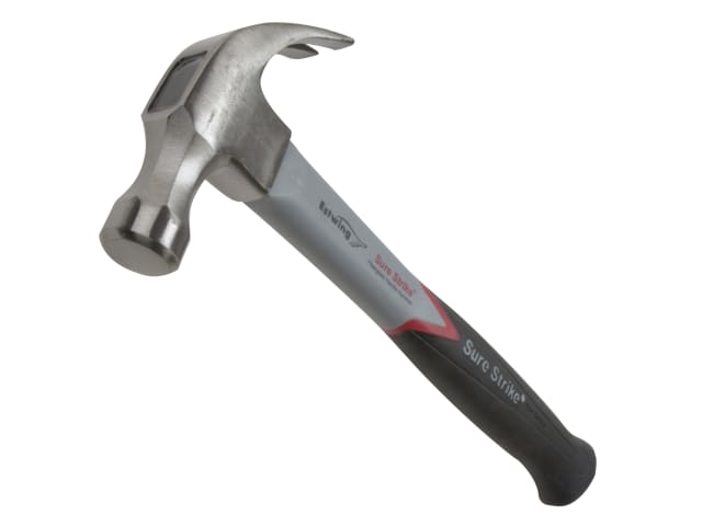 Estwing EMRF16C Surestrike 16oz Curved Claw Hammer Fibreglass Shaft 450g