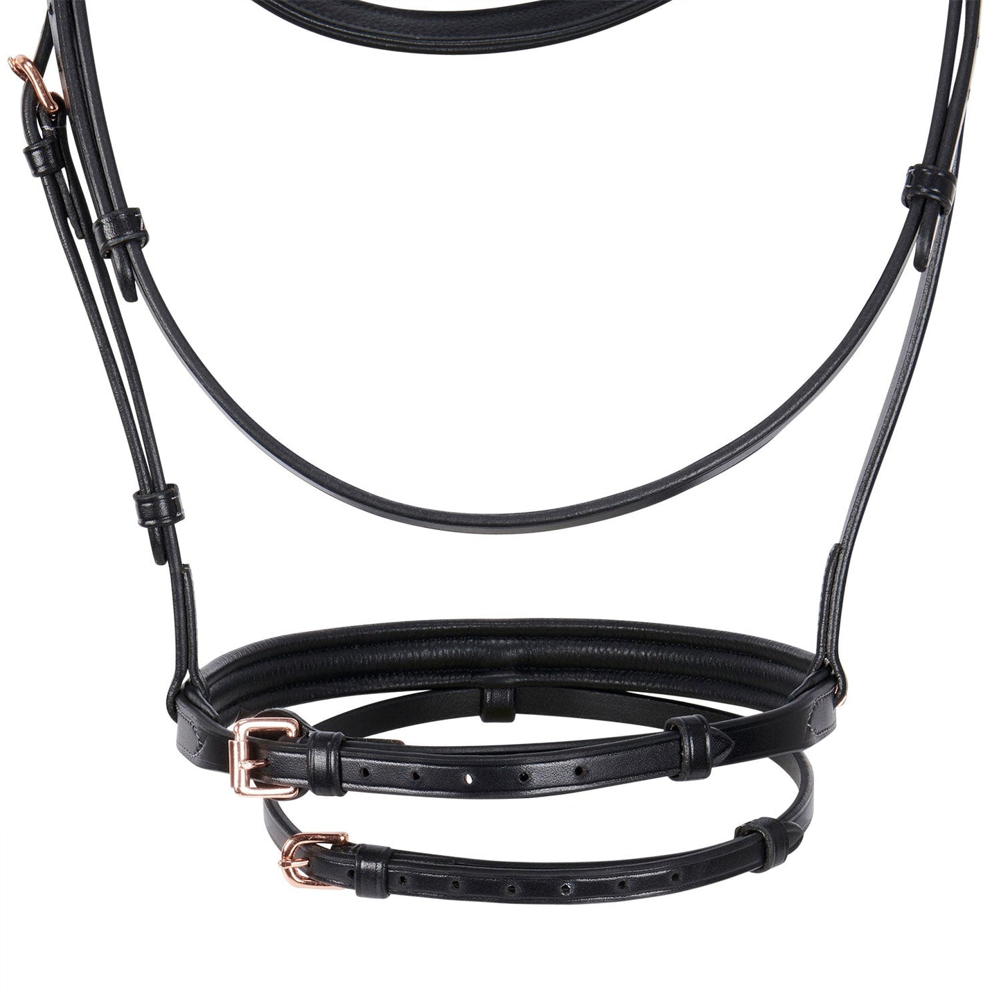Equestro Horse English Clincher Leather Bridle Colour Rose Gold High Quality