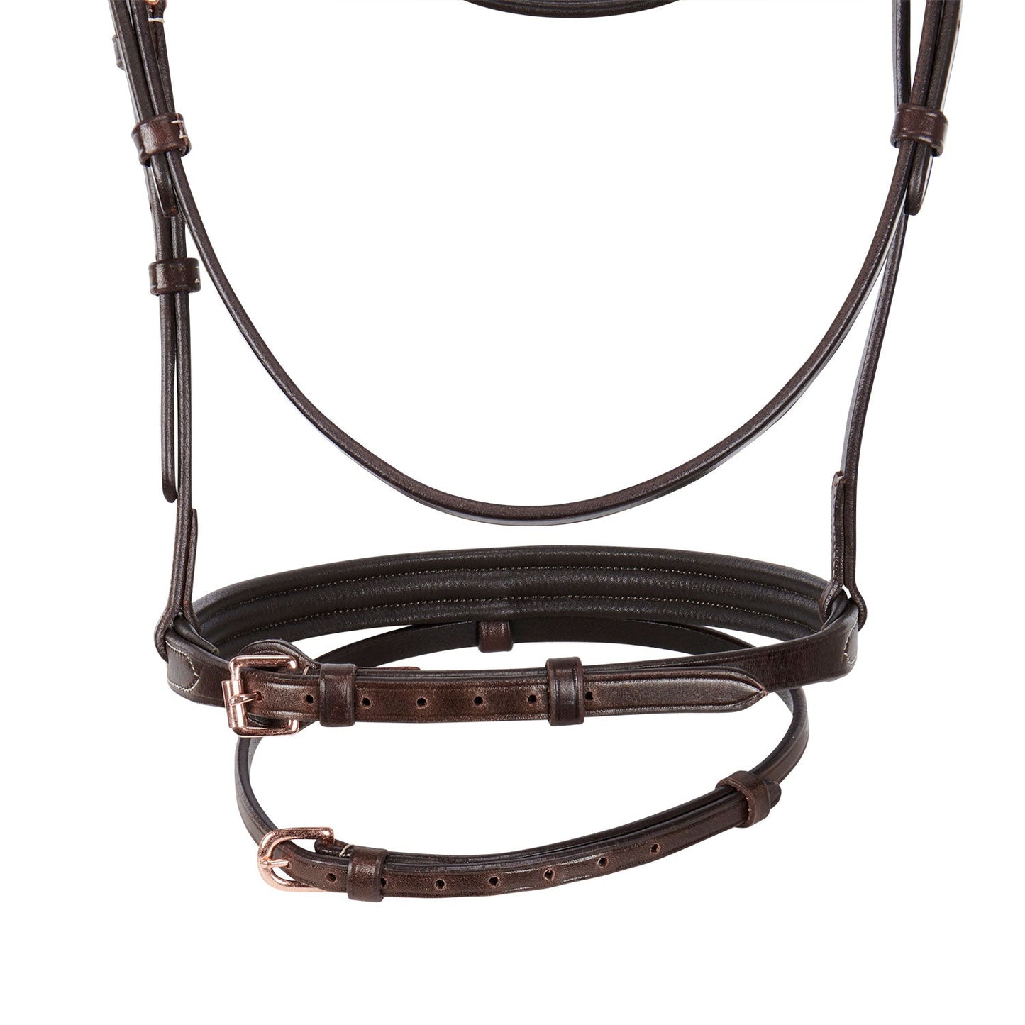 Equestro Horse English Clincher Leather Bridle Colour Rose Gold High Quality