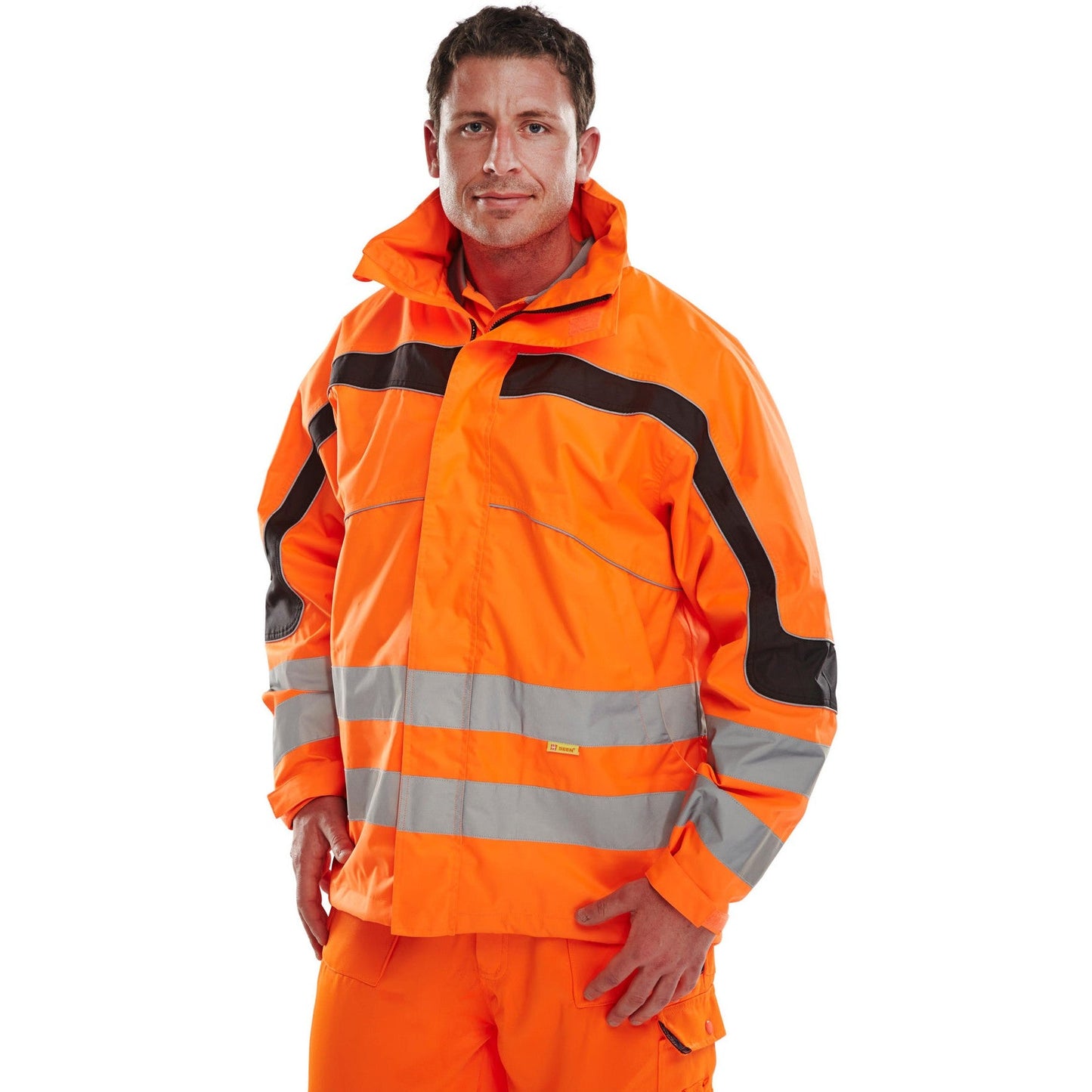 Beeswift Eton Waterproof Jacket High Visibility Reflective EN ISO 20471 Class 3