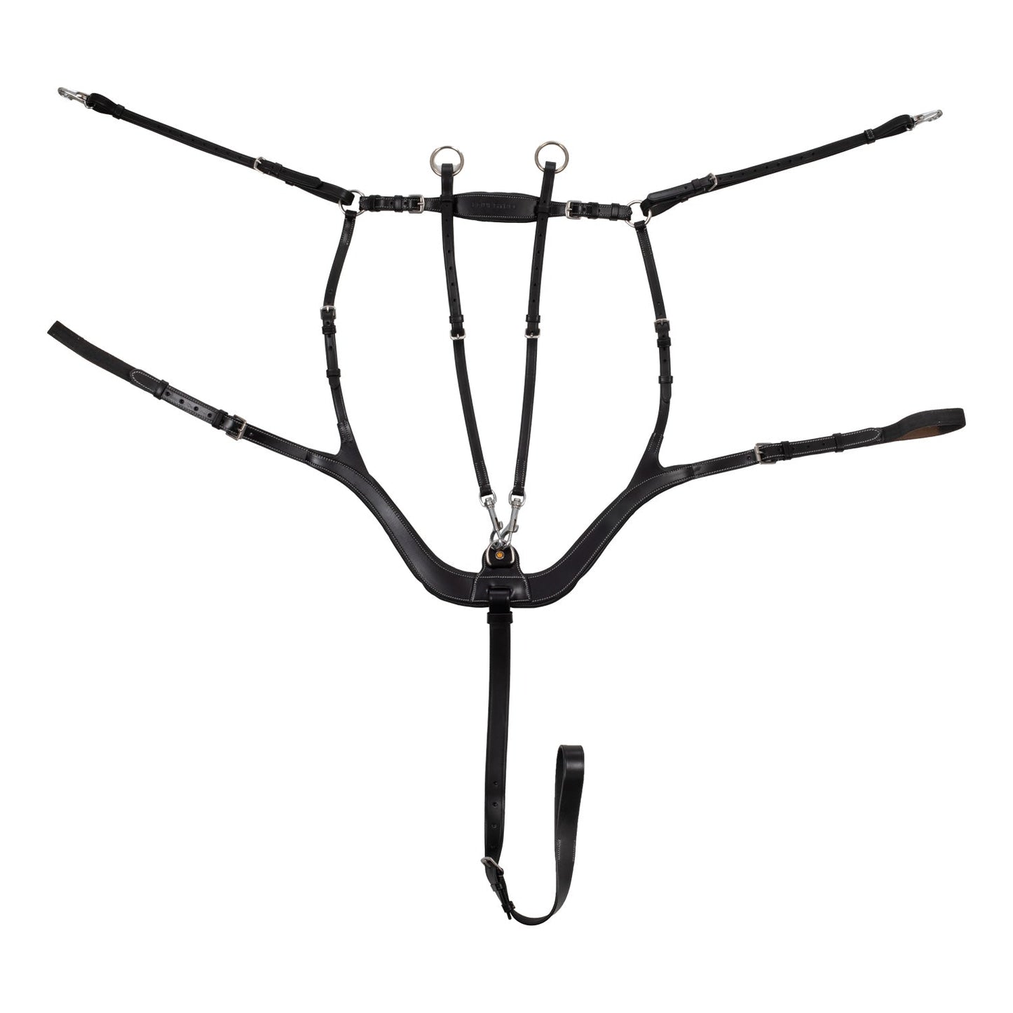 Equestro Horse Anatomic Leather Hunting Breastplate With Removable Martingale