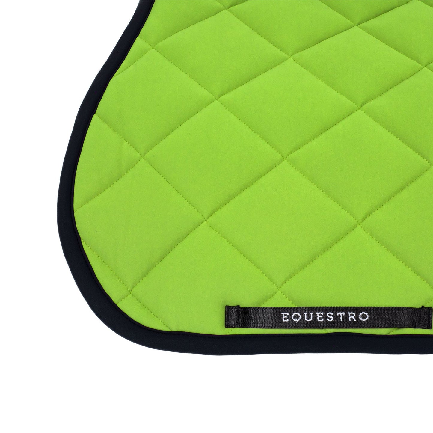 Equestro Horse Jumping Saddle Pad With Embroidered Logo Black Line Edition