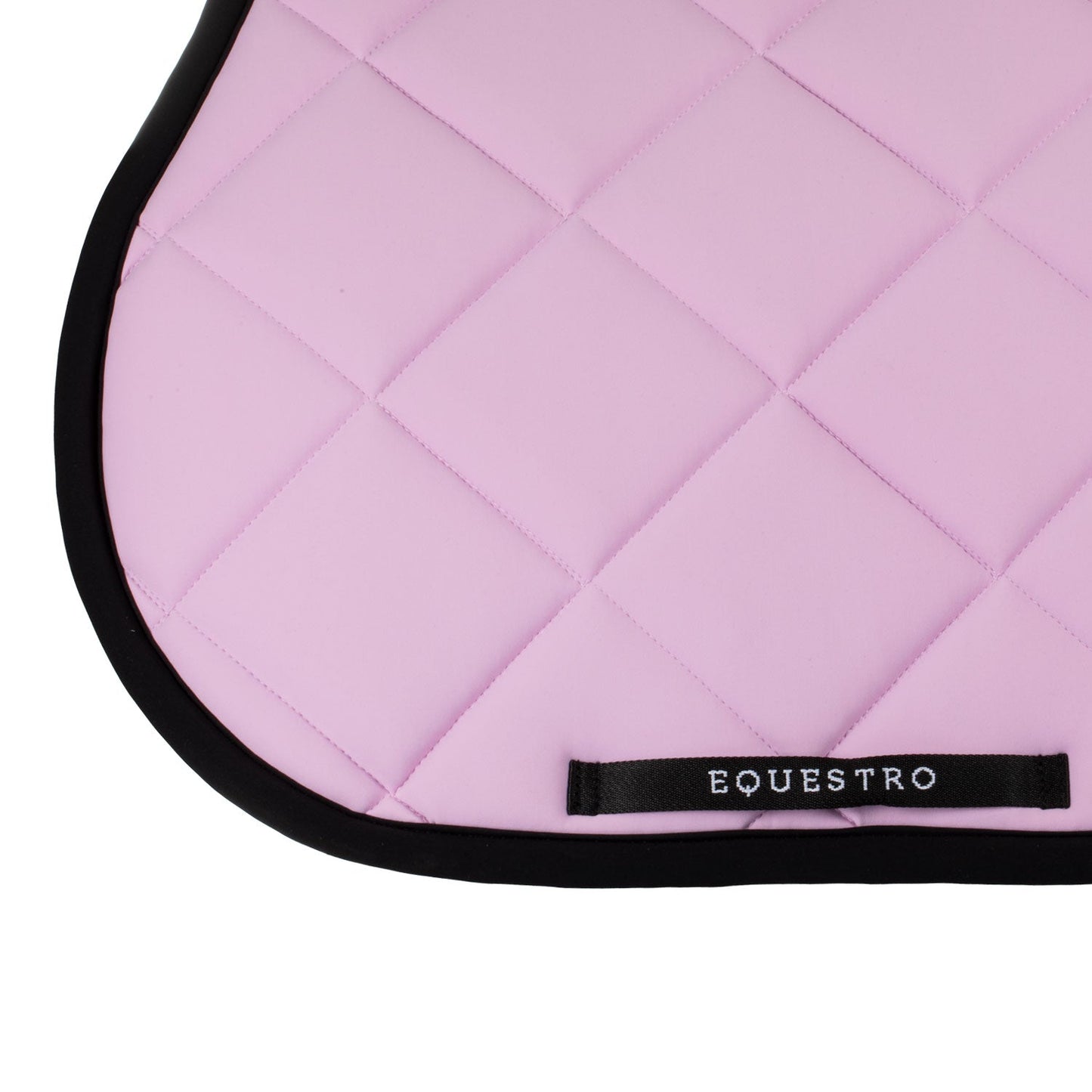 Equestro Horse Jumping Saddle Pad With Embroidered Logo Black Line Edition