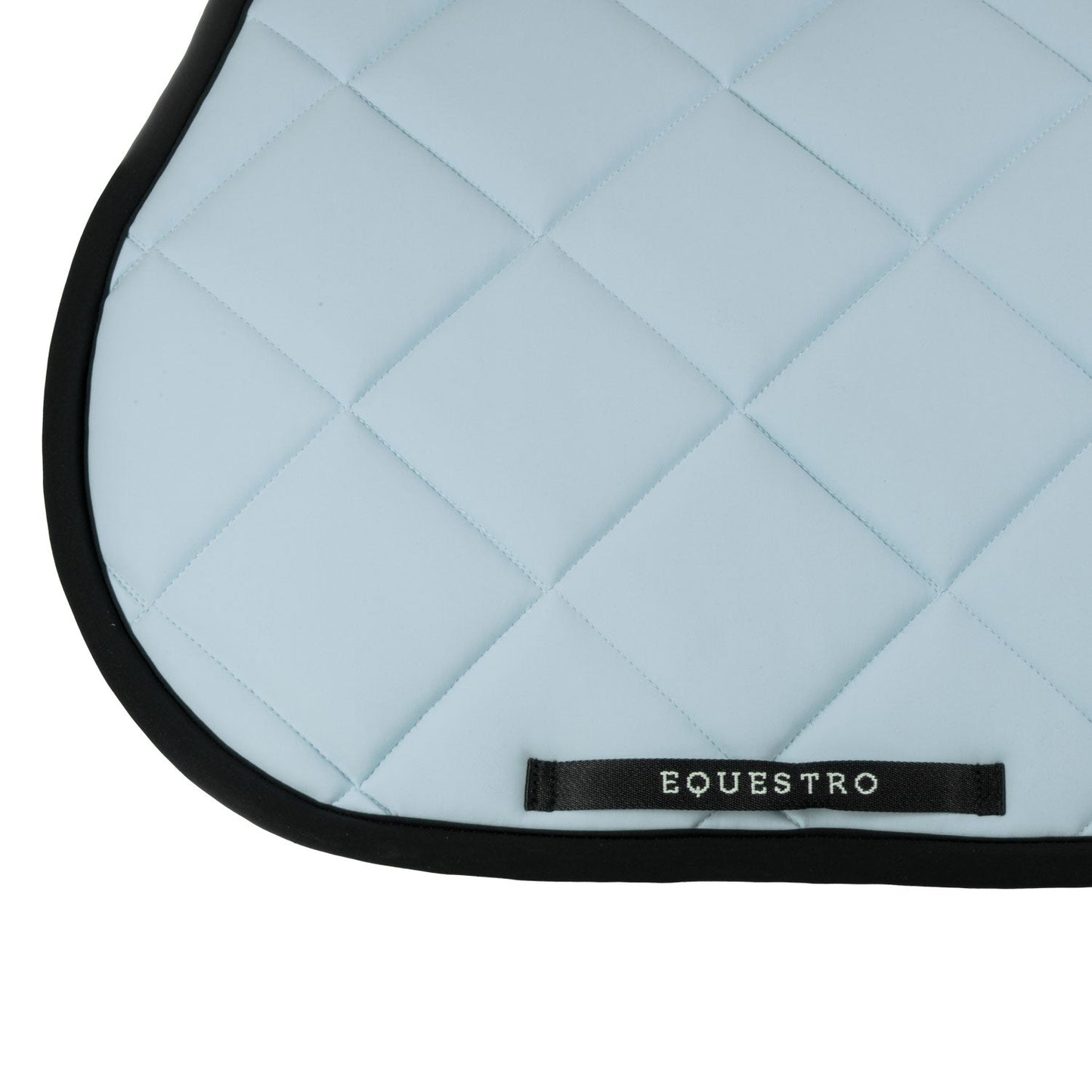 Equestro Horse Jumping Saddle Pad With Embroidered Logo Black Line Edition