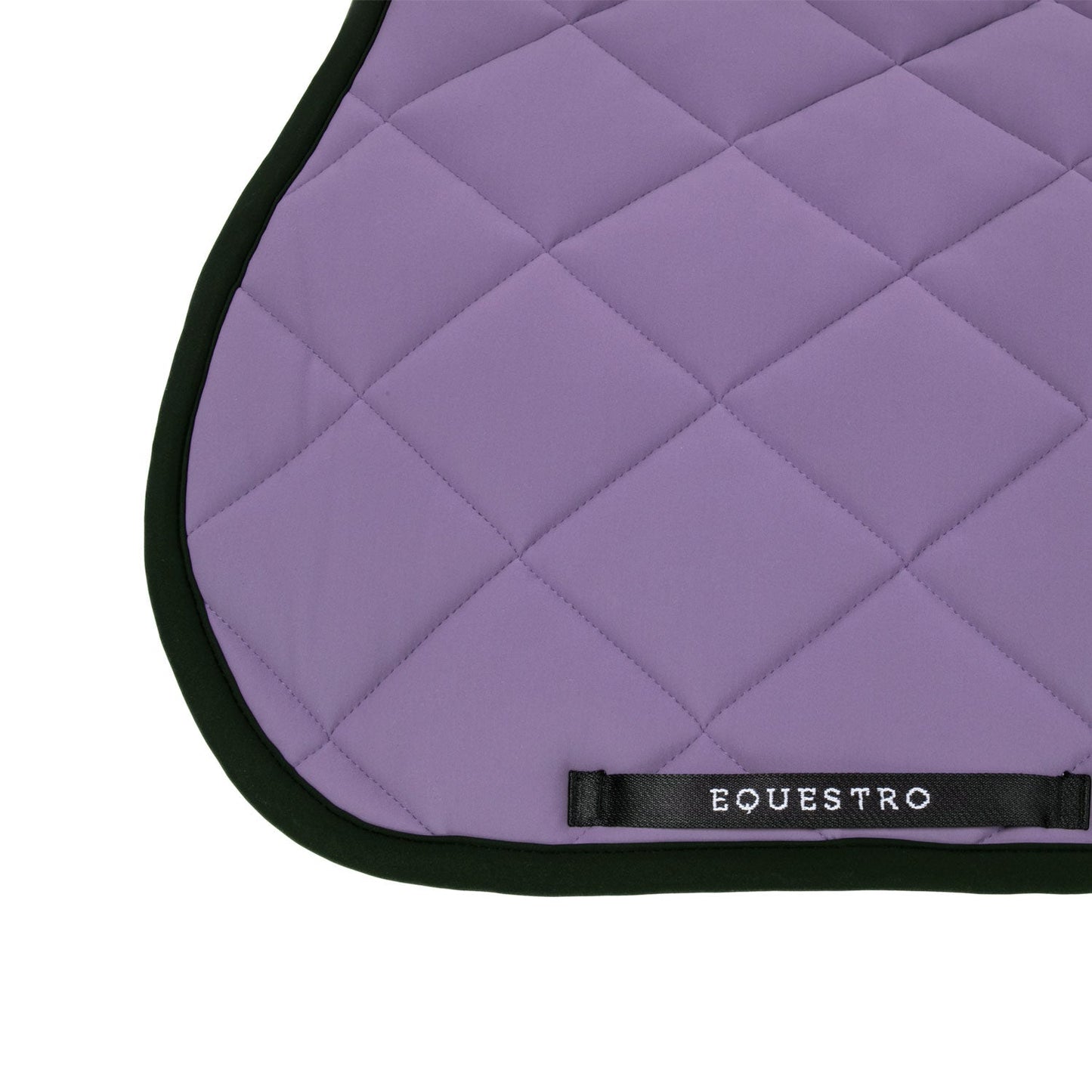 Equestro Horse Jumping Saddle Pad With Embroidered Logo Black Line Edition
