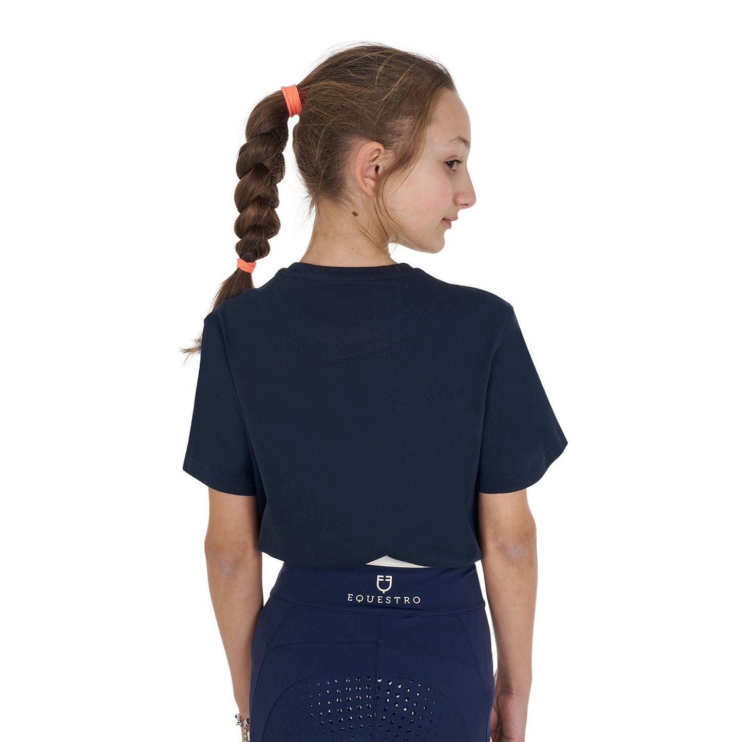 Equestro Girls' Head In The Clouds Cotton T-Shirt #colour_blue