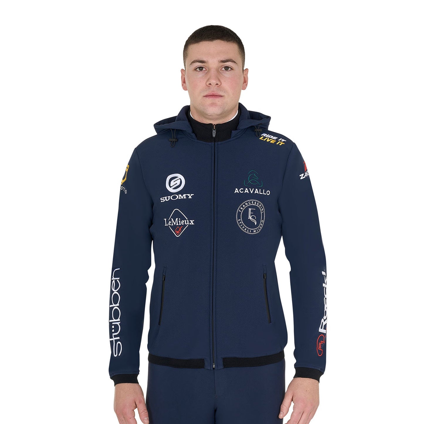 Equestro New Style Men's Multilogo Softshell Jacket For Riders Training Leisure