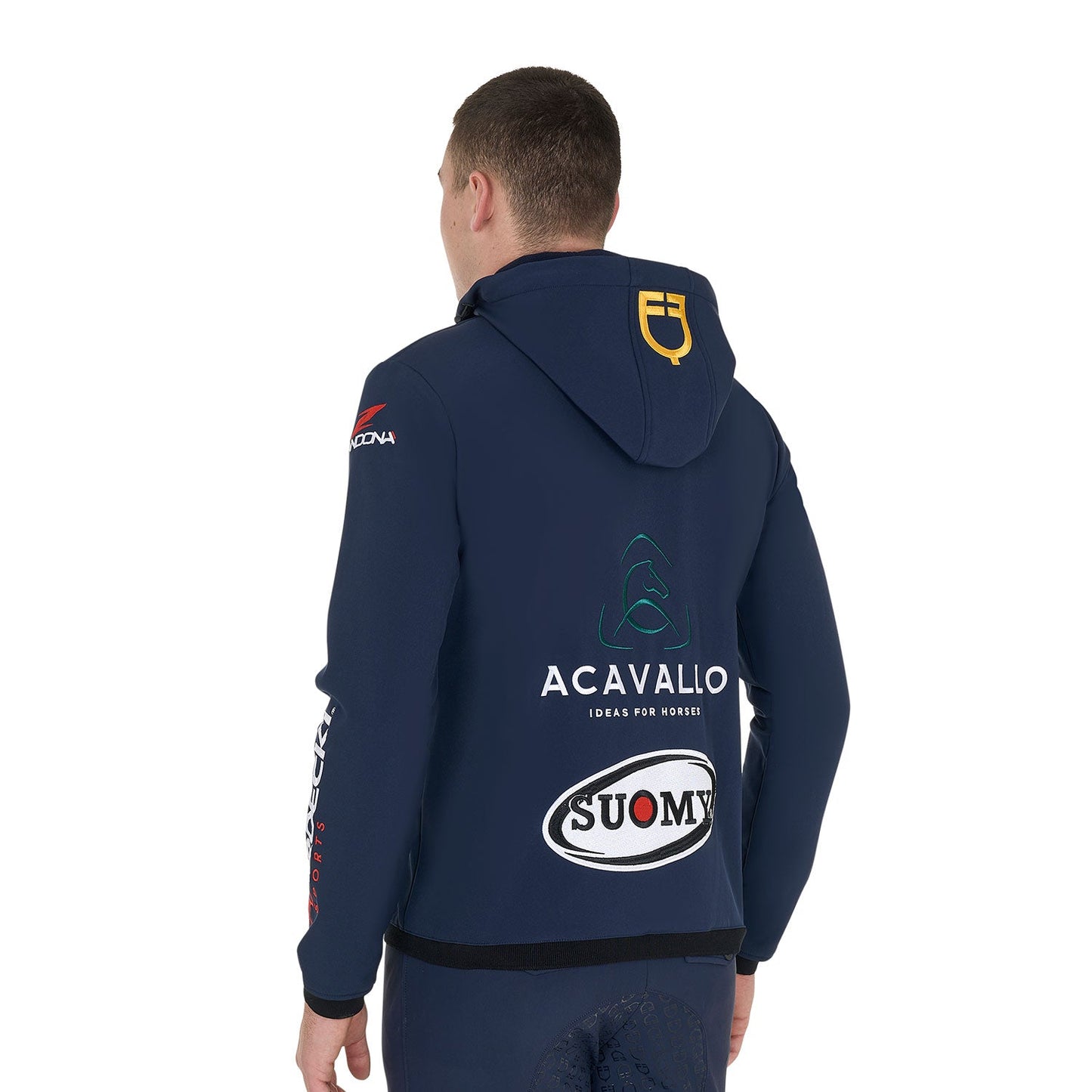 Equestro New Style Men's Multilogo Softshell Jacket For Riders Training Leisure