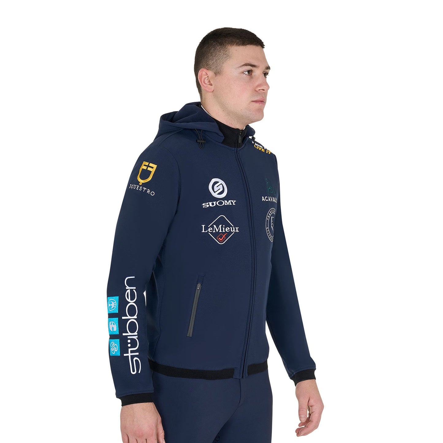 Equestro New Style Men's Multilogo Softshell Jacket For Riders Training Leisure