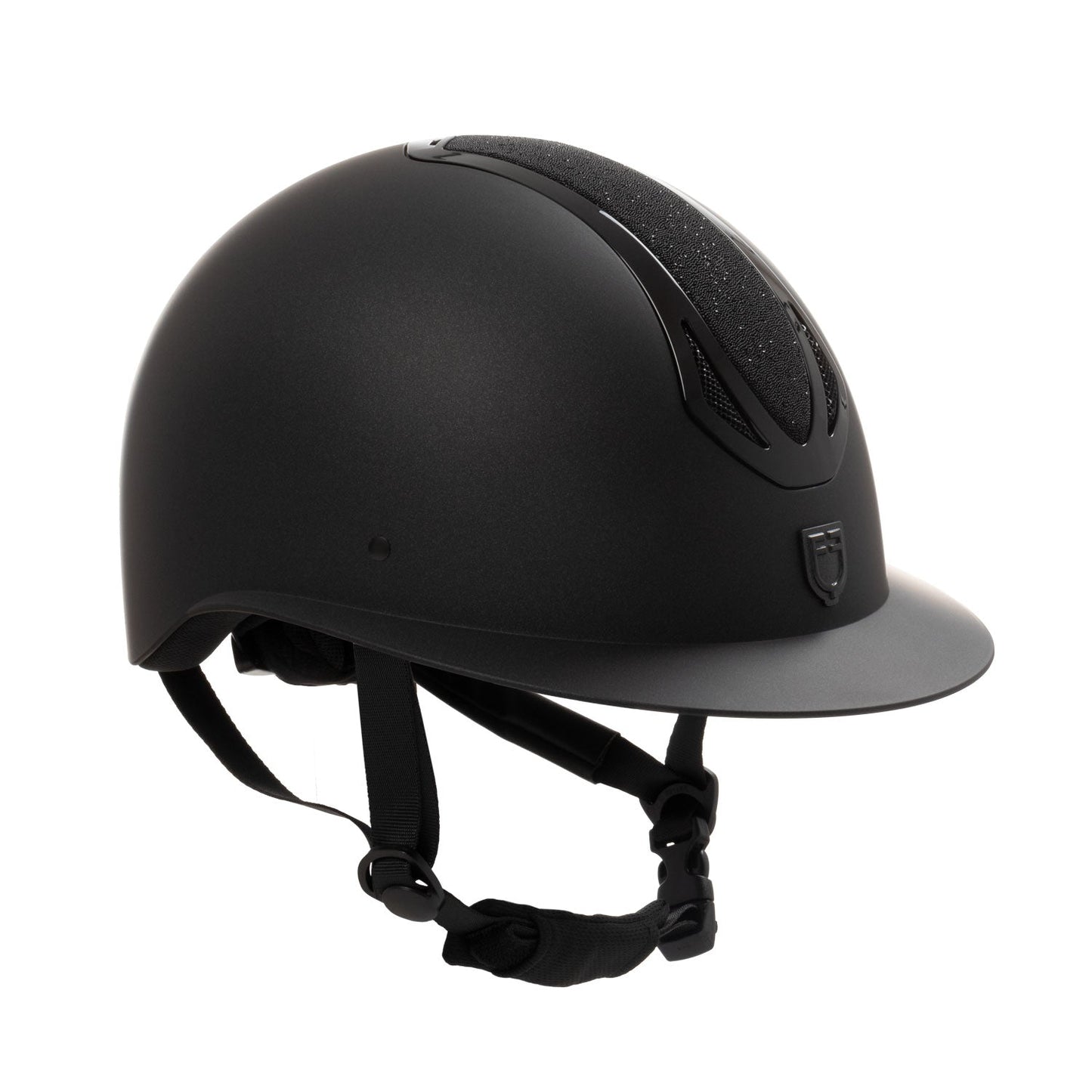 Equestro Azael Stone Women's Helmet With Wide Visor and Rhinestones Women'ss