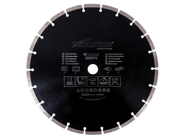 Evolution RAGE Diamond Blade 305mm Segmented Rim for Stone Concrete Marble