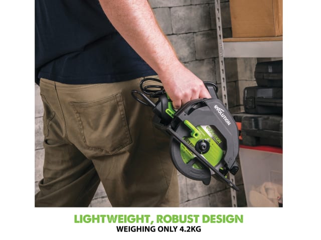 Evolution F165CCSL 1200W Multi-Material Circular Saw with Blade & Accessories