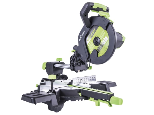 Evolution F255SMS 255mm Sliding Mitre Saw 1600W Multi-Material Cutting Tool